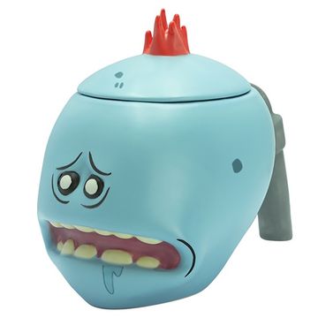 3D кружка с крышкой Rick & Morty, Рик и Морти. Mr. Meeseeks 450 ml ABYMUG675