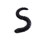 Фигурка змеи, змея игрушка антистресс "шипастая", чёрная, 32 см.