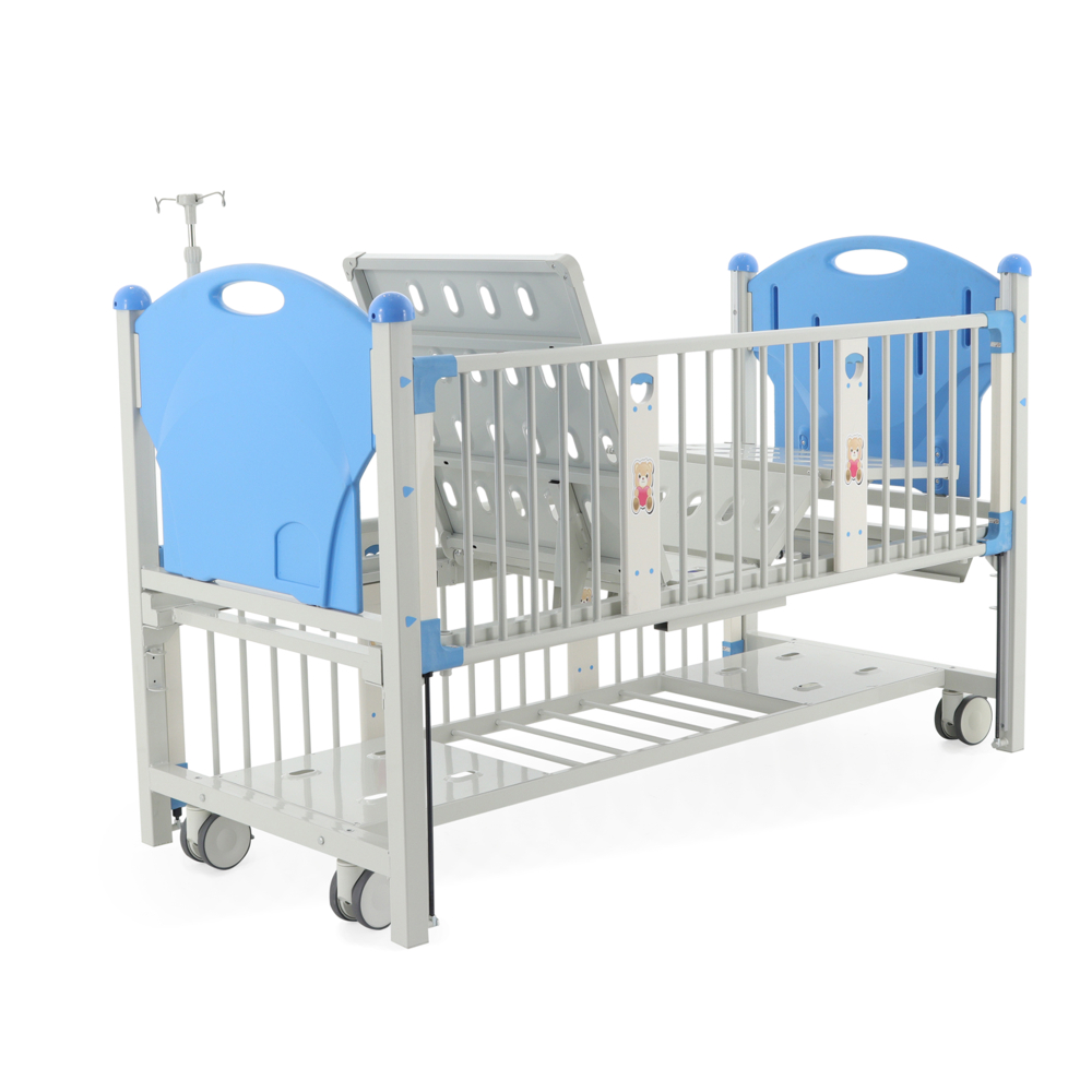 Медицинская механическая функциональная детская кровать Тип 4 Вариант 4.1 DM-2218S-01 в комплекте с ППУ матрасом