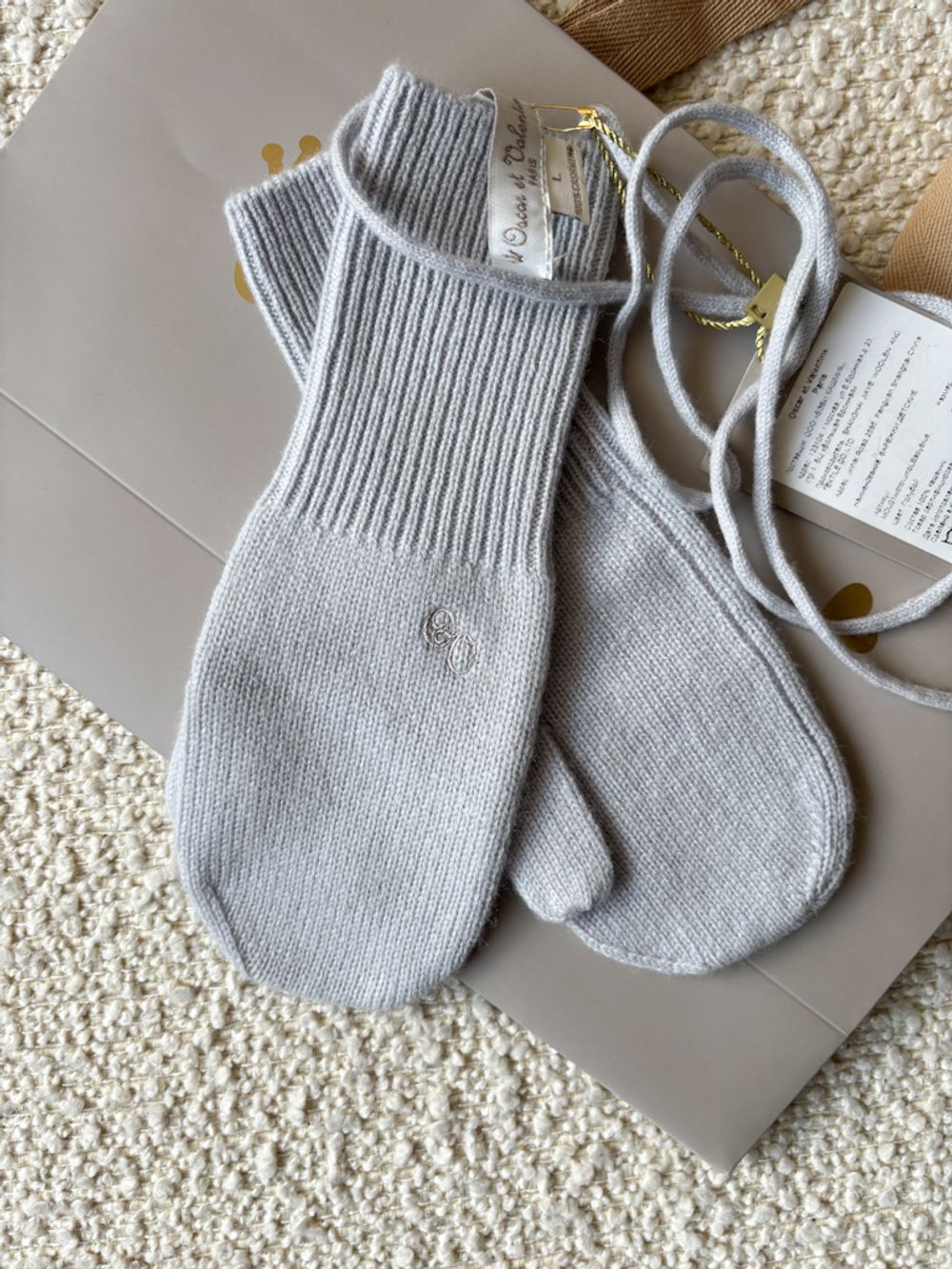 Новые кашемировые варежки Oscar et Valentine, 140