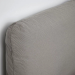 Каркас кровати с обивкой - IKEA SAGESUND, 200х140 см, серый, САГЕСЕНД ИКЕА