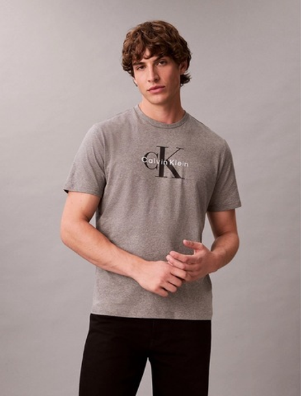 Футболка Calvin Klein Monologo Tee Medium Grey Heather