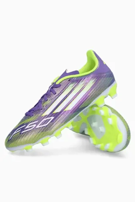 Бутсы adidas F50 League MG Junior - фиолетовый