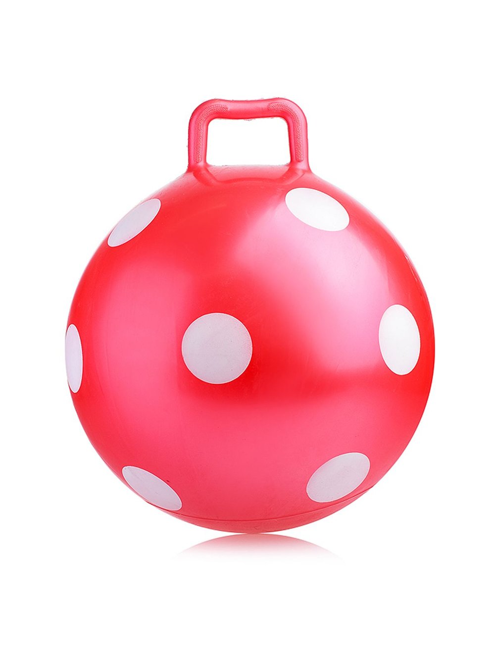 Мяч прыгун с ручкой 45 см красный (U002485Y-5)