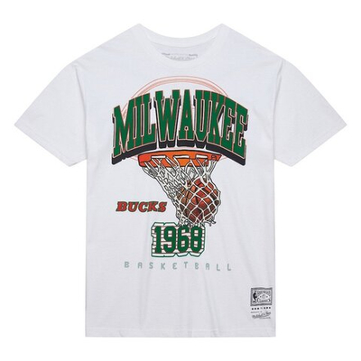 Футболка Mitchell&Ness NBA Sswagger Milwaukee Bucks White T-shirt