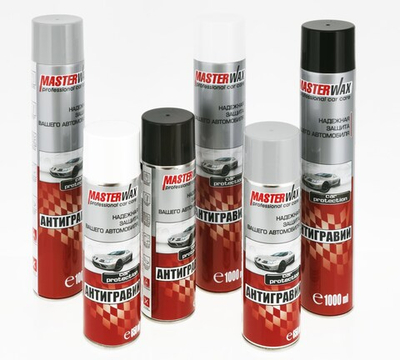 Антигравий MasterWax аэрозоль 1000 мл черный MW030102