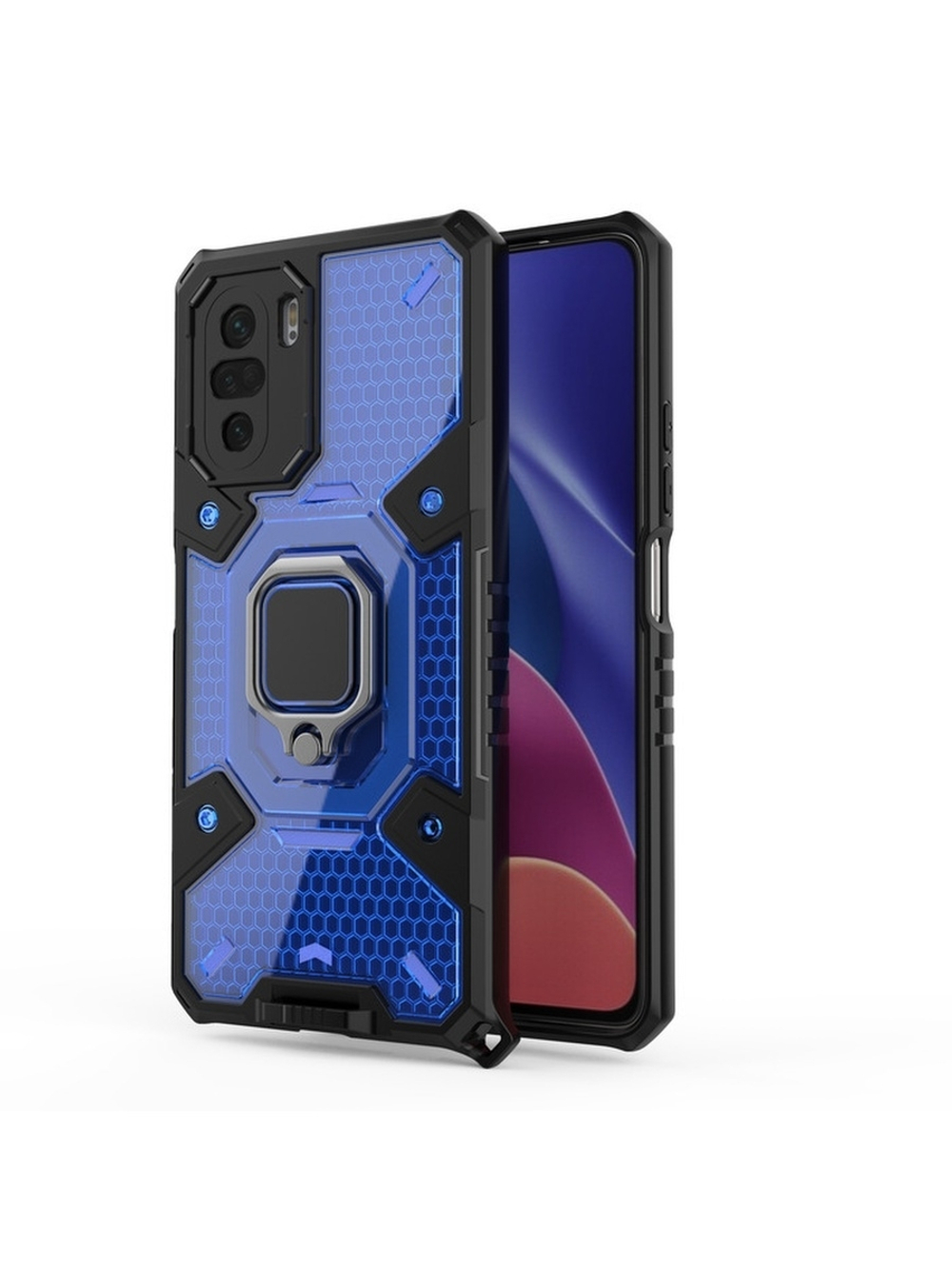 Противоударный чехол с Innovation Case c защитой камеры для Xiaomi Poco F3 / Redmi K40 (Pro) / Mi 11i