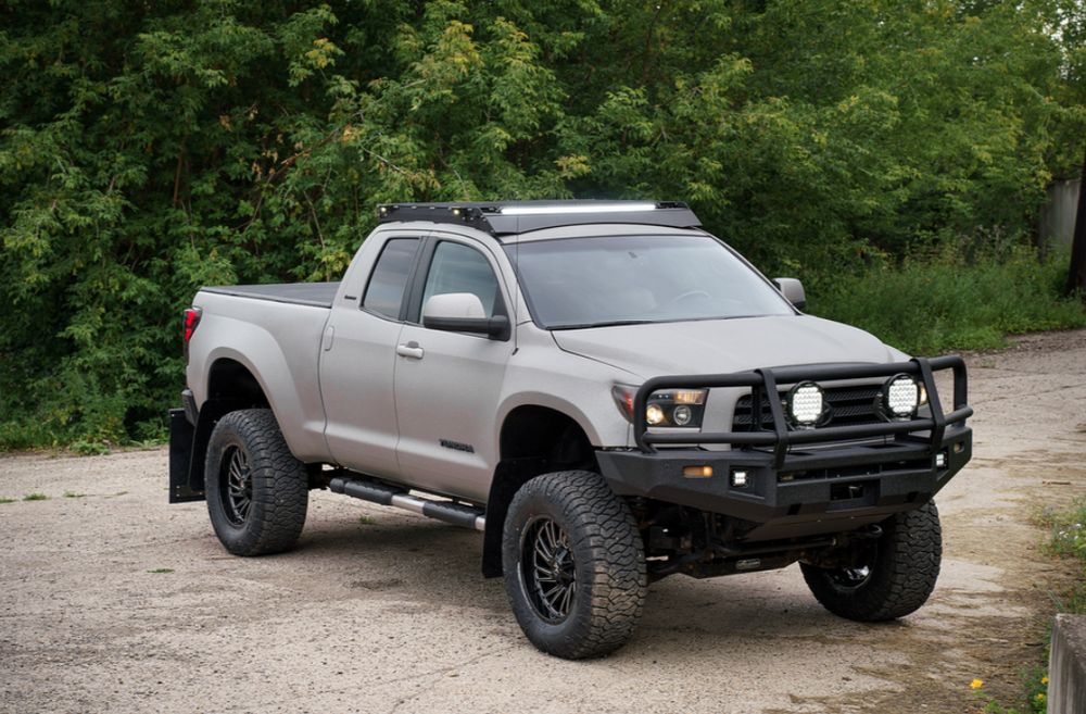 Багажник экспедиционный STC Toyota Tundra Double Cab 2006-2021 (Шторка)