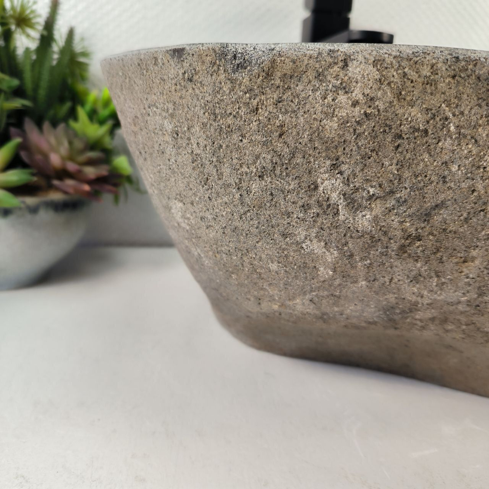 Каменная раковина из речного камня RS-05500 (41*36*18) 0856 из натурального камня