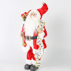 Санта Музыкант в красном наряде 30 см., ЕлкиТорг (ZS-S-21840-12)