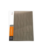 Папка с бок.зажимом 20мм Lamark 0,65 Волна полупрозрачная серая CF0044-WGR