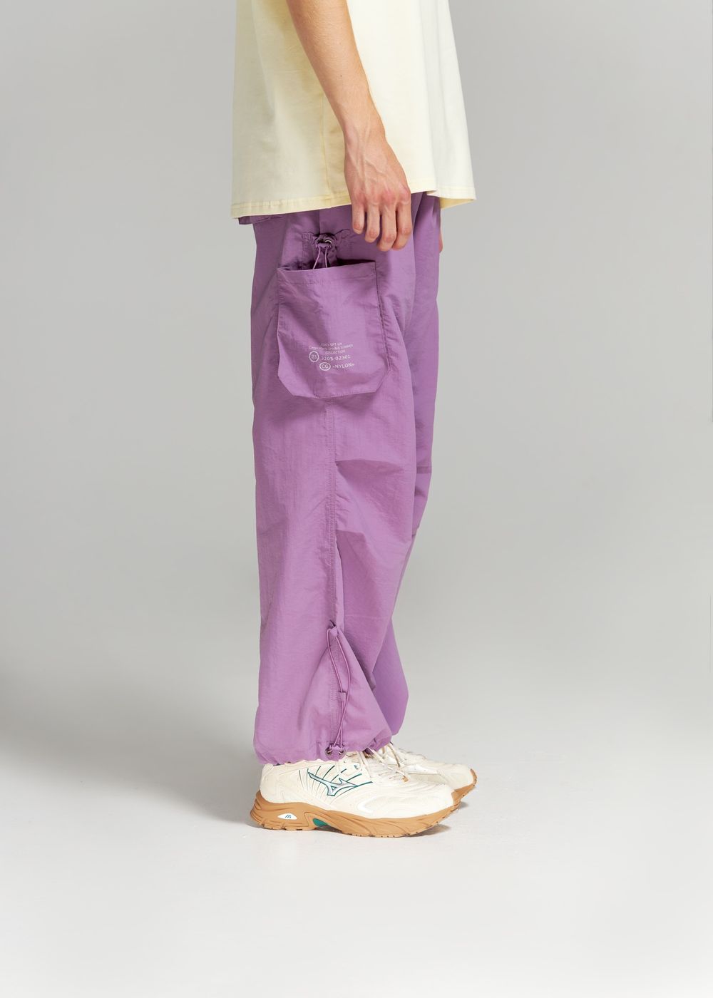 Брюки Called a Garment Multi pocket сиреневые