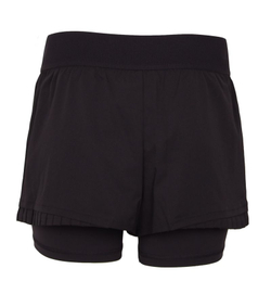 Женские теннисные шорты Lacoste Ultra Dry Lined Tennis - black/black