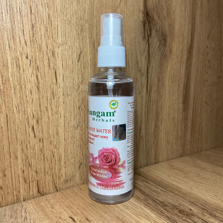 Аюрведическая Розовая вода Sangam Herbals Rose Water 100 мл