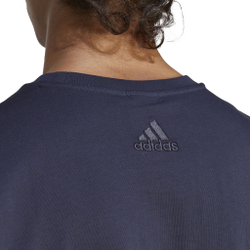 Мужское теннисное поло adidas Essentials Single Jersey Big Logo T-Shirt Men - Dark Blue, Turquoise