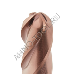 Фреза твердосплавная сферическая 12мм (L=75, l=24, хв=12) Z4 35° по стали, нерж., чугуну BRGM-4B-R6.