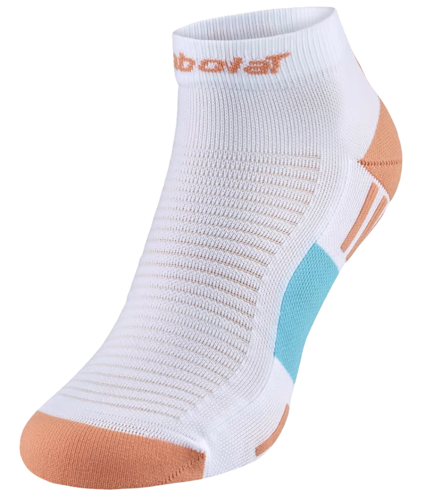 Теннисные носки Babolat Padel Quarter Socks 1P - white/canyon sunset