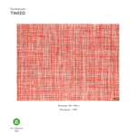 Мат сервировочный tweed, коралловый