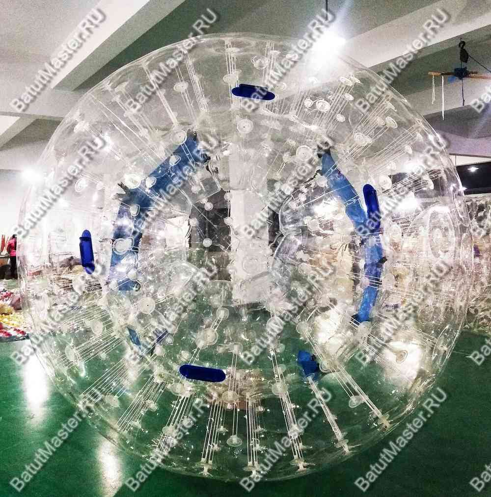 Зорб ТПУ"Капля", усиленные сиденья, диаметр 3 м