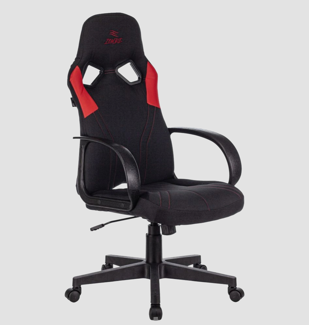 Кресло игровое Zombie RUNNER (ткань/экокожа, до 120 кг)