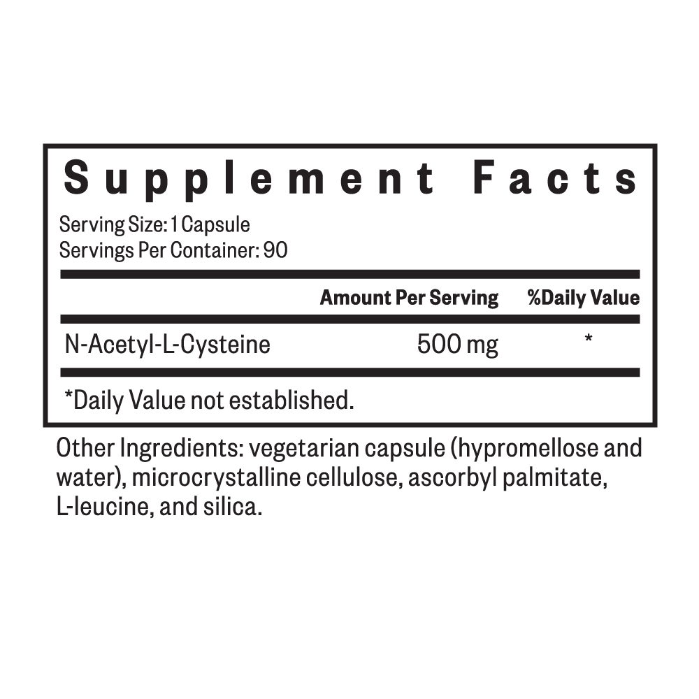 Seeking Health, NAC, 500 мг, 90 капсул