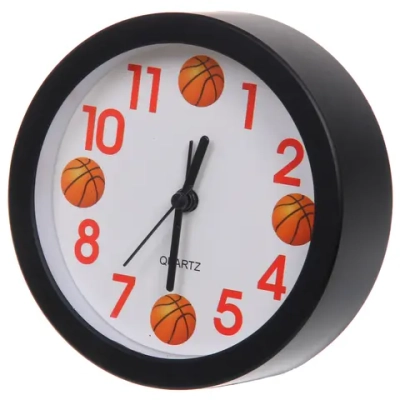 Будильник «Баскетбол» 12*4см черный
