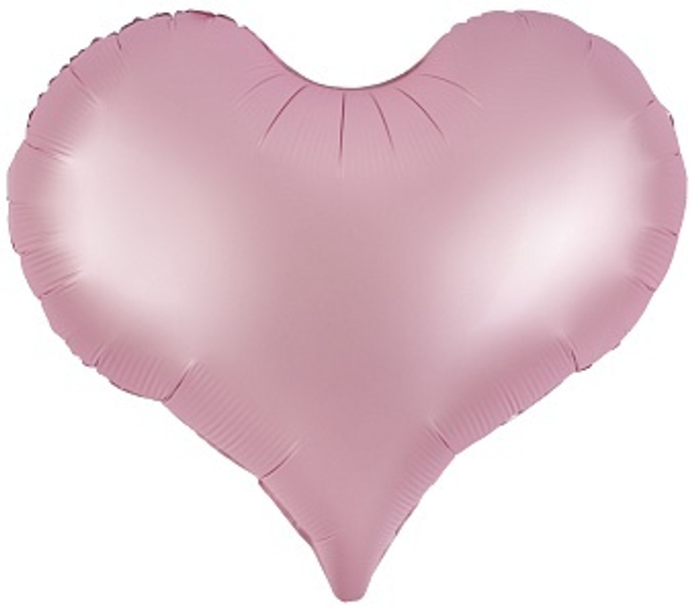 К 22" Сердце матовый Розовый 50 см.