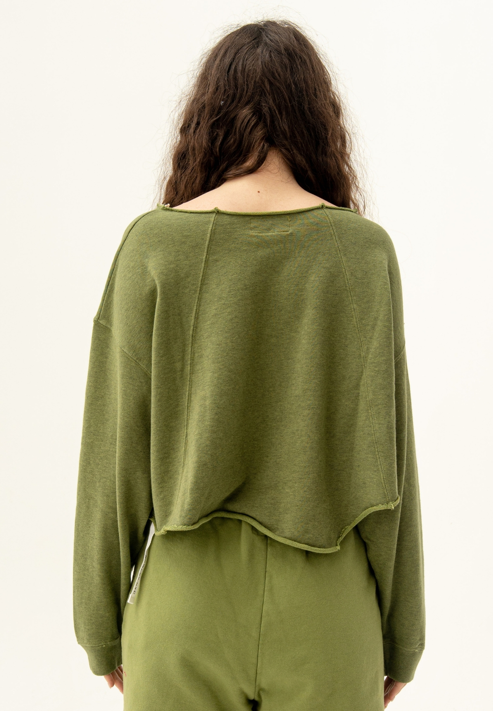 Свитшот оверсайз Bowery NYC Crop Military