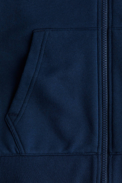 H&M Толстовка с капюшоном на молнии, темно-синий