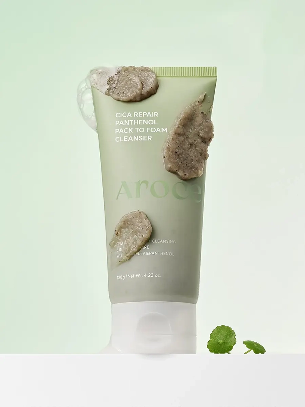 Arocell Очищающая маска-пенка с центеллой и пантенолом для чувствительной кожи Cica Repair Panthenol Pack To Foam Cleanser 120 гр