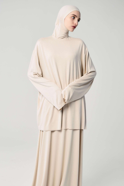 Лонгслив база бежевый