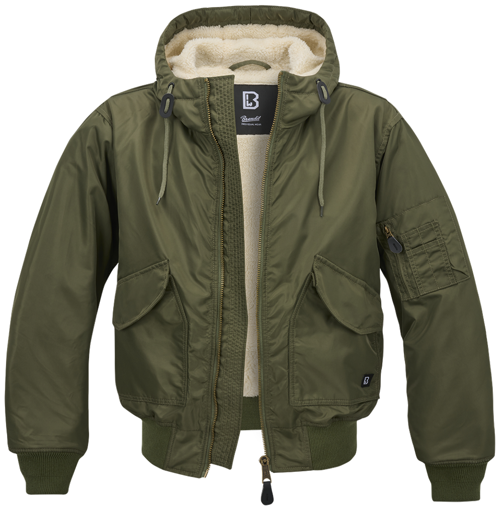 Brandit CWU JACKET HOODED olive