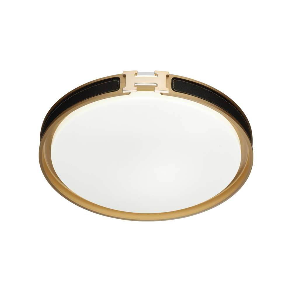 7667/DL COLOR SN 132 Светильник пластик/белый/черный/золотой LED 48Вт 4000К D405 IP43 FAVEMO BLACK
