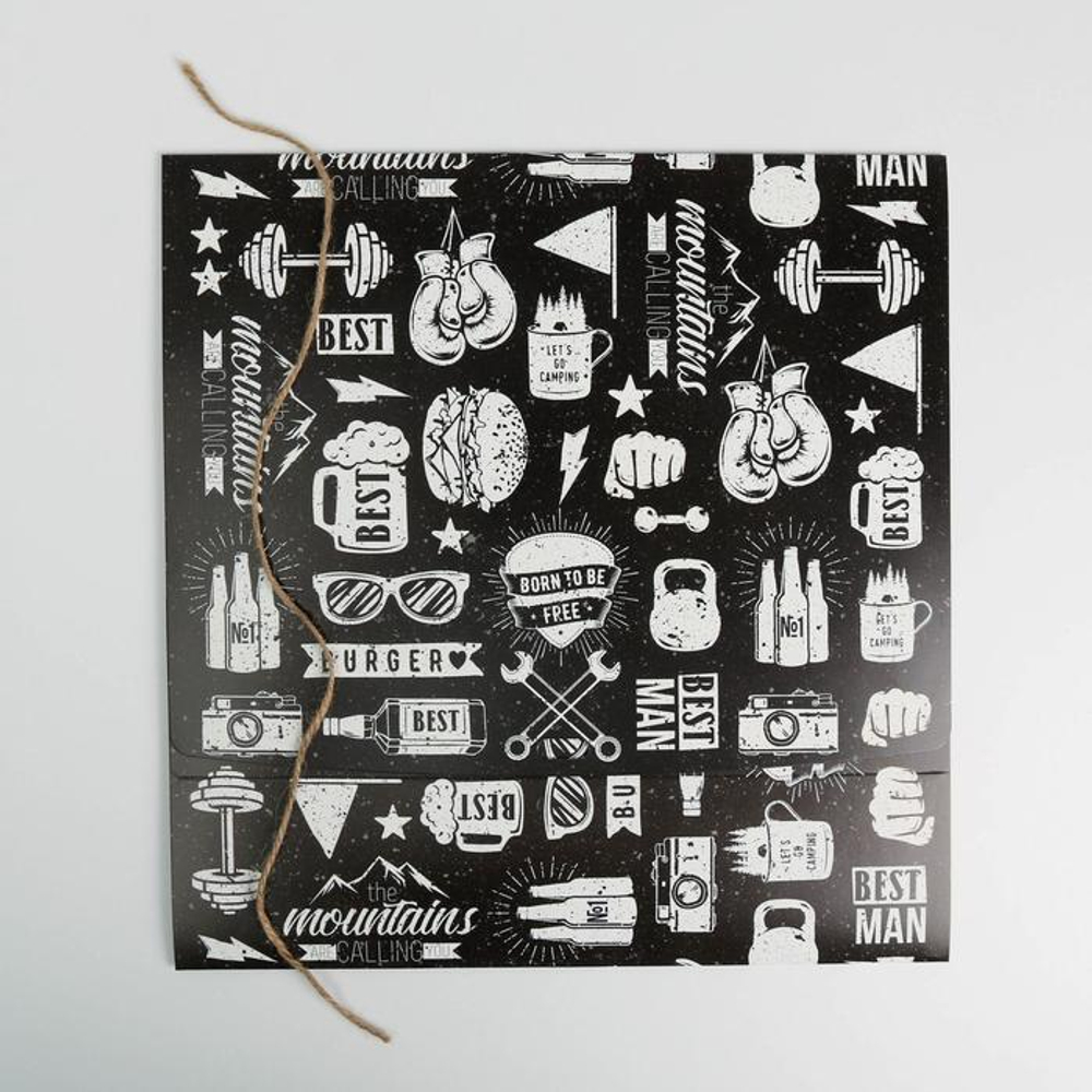 Коробка складная подарочная «Мужская», 31 × 24.5 × 8 см