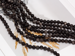 Нить бусин из обсидиана 8мм