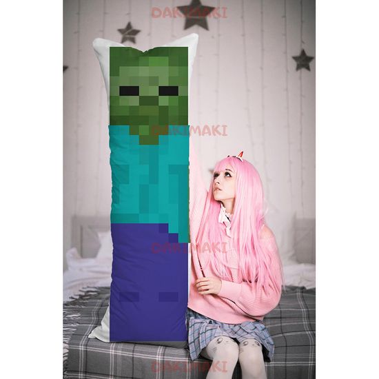 Дакимакура Зомби Майнкрафт | Minecraft арт. 1222