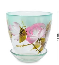 VZ-907 Кашпо «Цветы» мал.