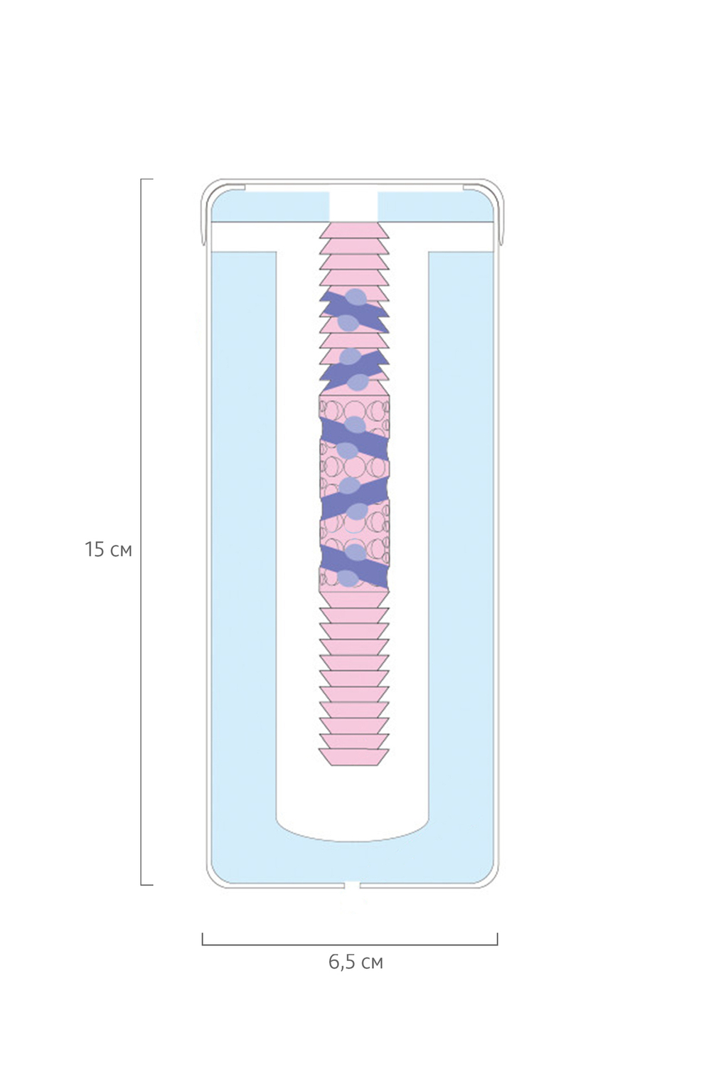 Мастурбатор Himekanou Ibobida Type розовый 15 см