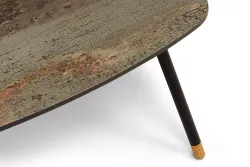 "Верона" журнальный столик из HPL 70х50, H40, каркас черный муар, цвет столешницы "винтаж"