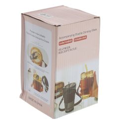 GAEM Стакан с трубочкой, 450 мл, L9 W9 H0,5 см, 3в.