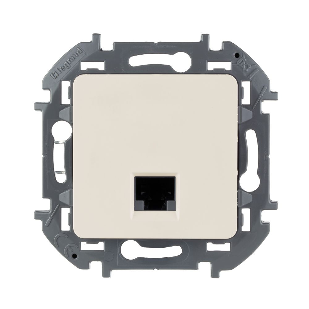 Розетка компьютерная RJ45 категория 5e UTP слоновая кость Inspiria Legrand