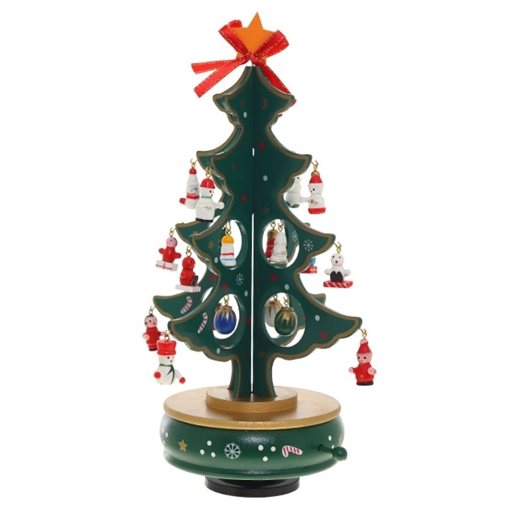 GAEM Фигурка декоративная "Ёлка" (муз), L19 W19 H27 см