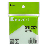 Клейкие листики KUVERT "Sticky" 76 х 76 мм, зеленые, 100 листов