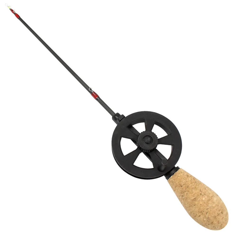 Удочка для зимней рыбалки AQUA ICE BOW телескопическая с катушкой и пробковой ручкой (зимняя удочка)