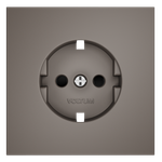 Накладка для розетки с заземлением и защитными шторками, S70 (капучино)