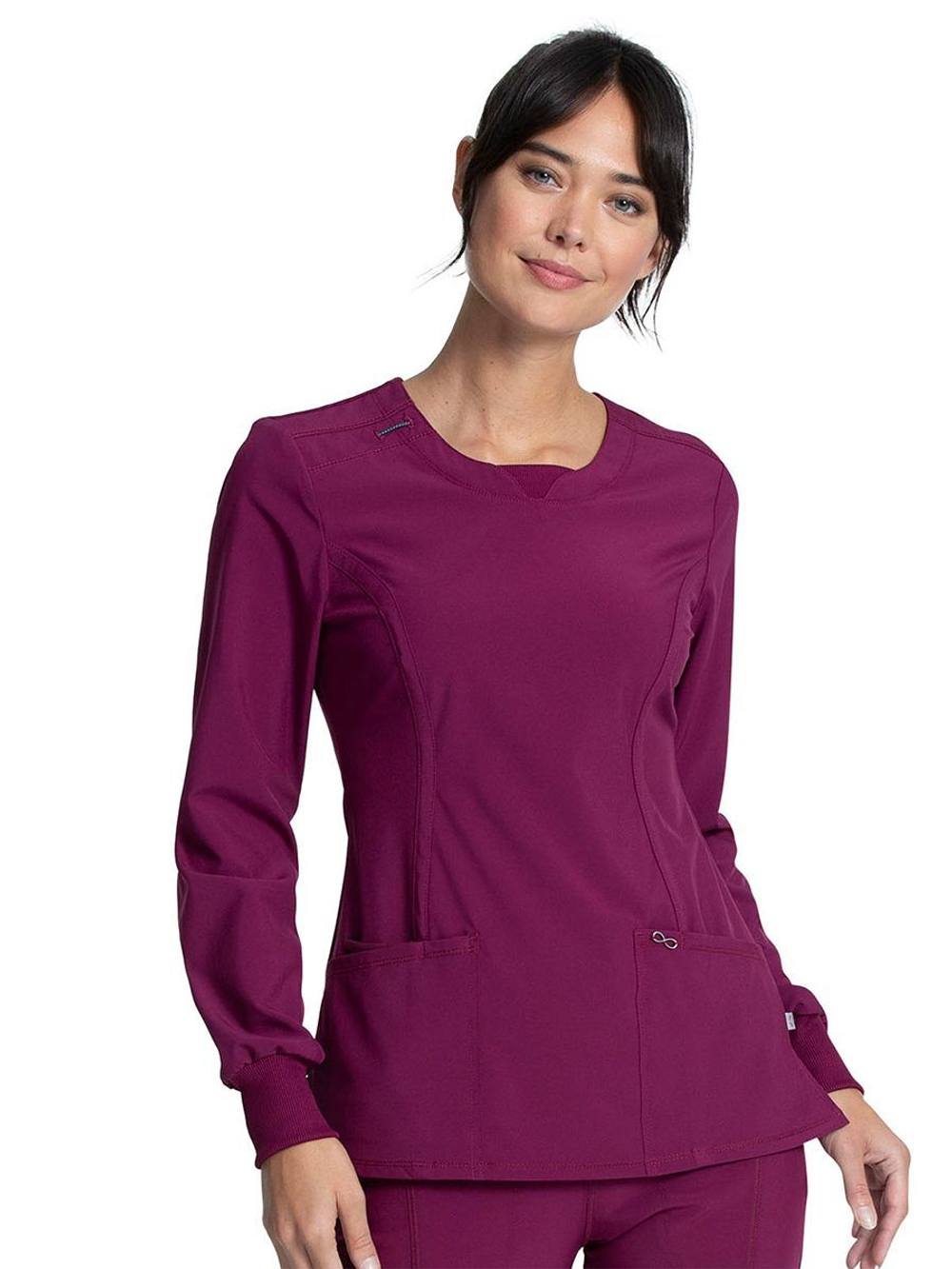 Топ медицинский женский Cherokee CK781A, серый, 2XL