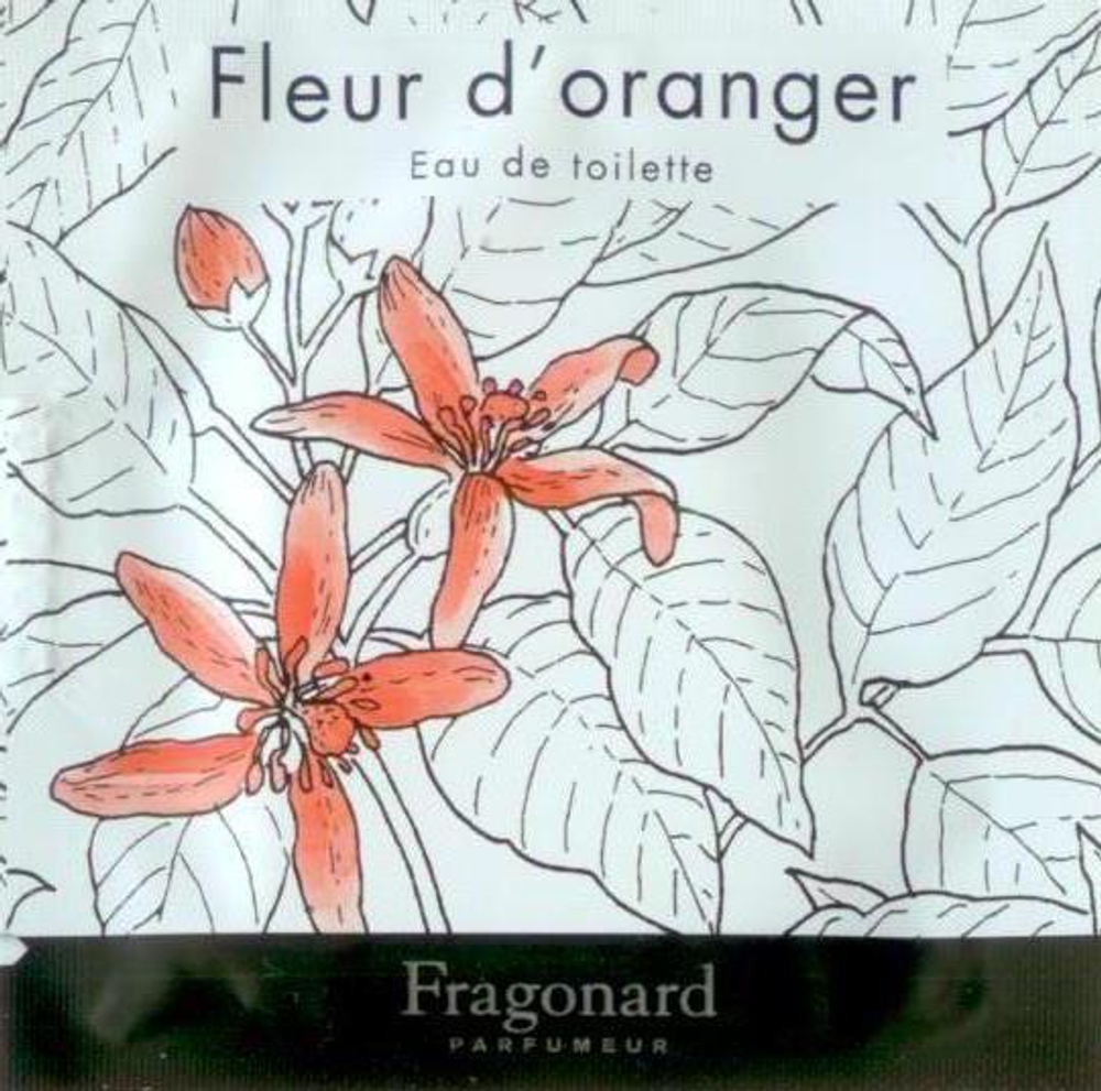 Ароматическая салфетка 2 мл Fleur d`oranger жен.