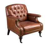 Кресло Angel Cerda Chester 5163 из коньячно-коричневой кожи
