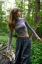 Лонгслив Nothomme Blue Coolmax Wool Waffle Cardigan Women's "Grey Purple"