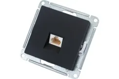 Розетка RJ11 Systeme Electric ATLASDESIGN карбон 36376